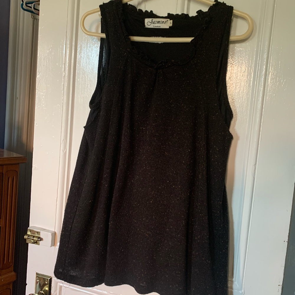 Jasmine London knit tunic. Tweed vibes. Lined.